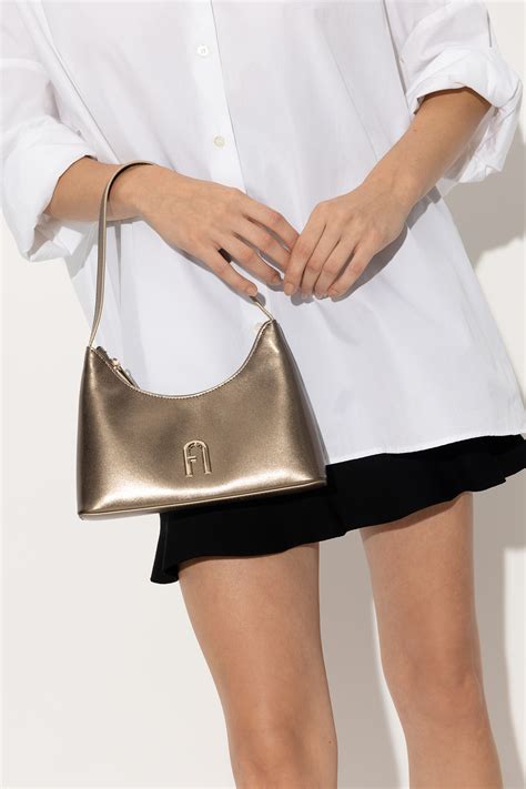 furla bag gold.